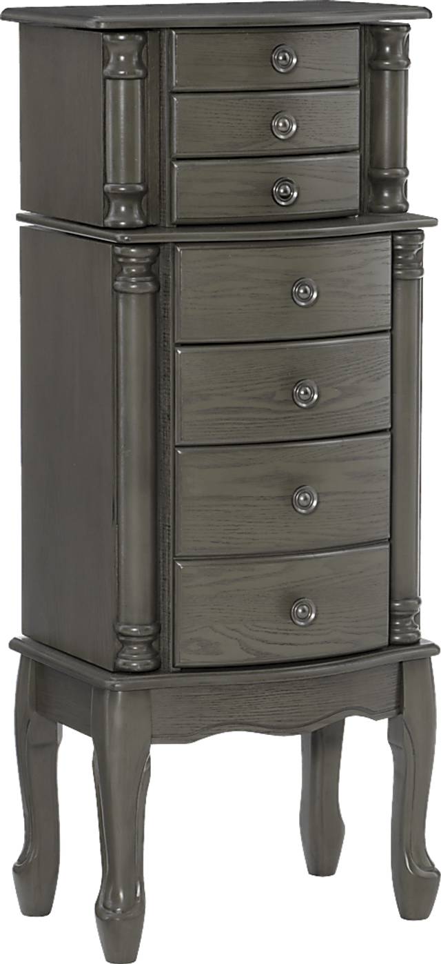 Fazio Gray Jewelry Armoire - Thumbnail - Image 1