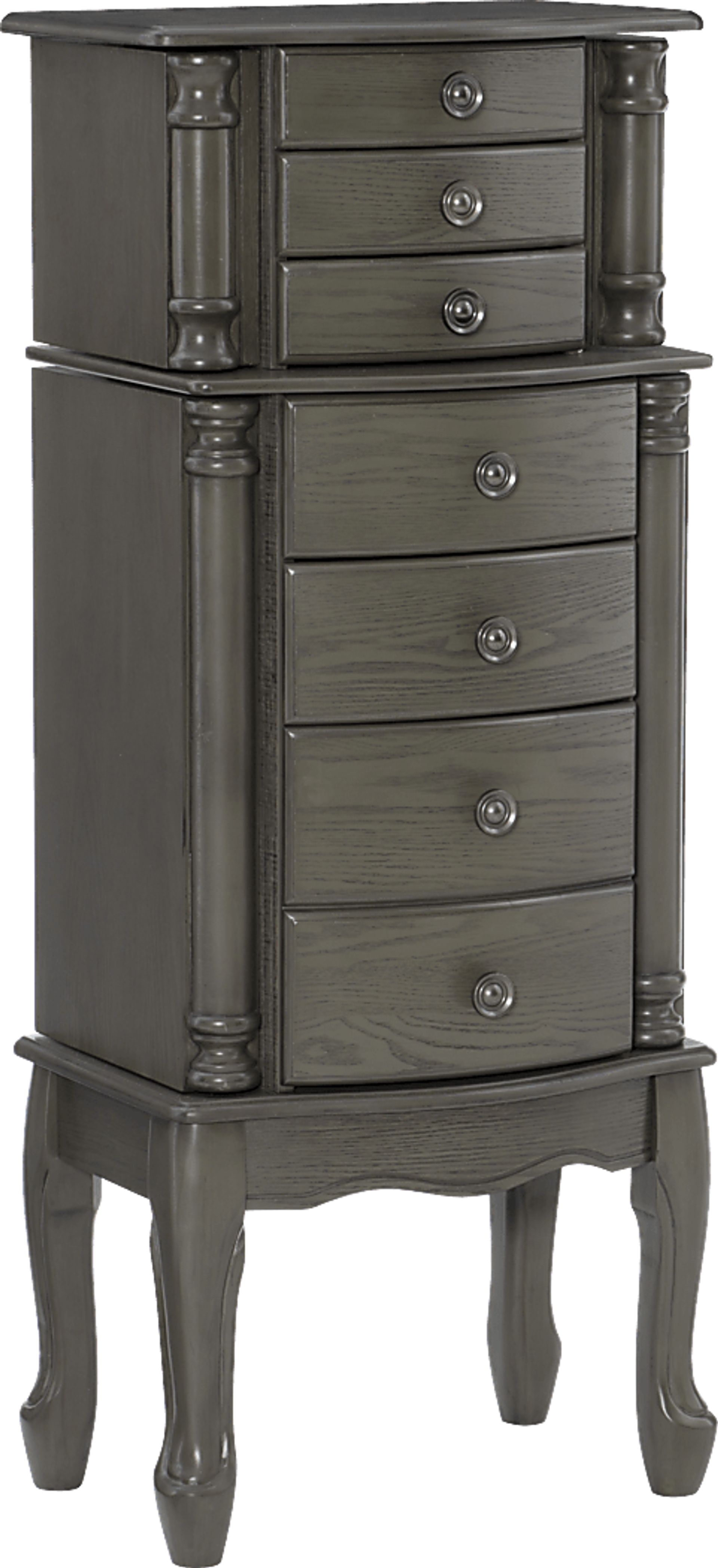 Fazio Gray Jewelry Armoire - Image 1