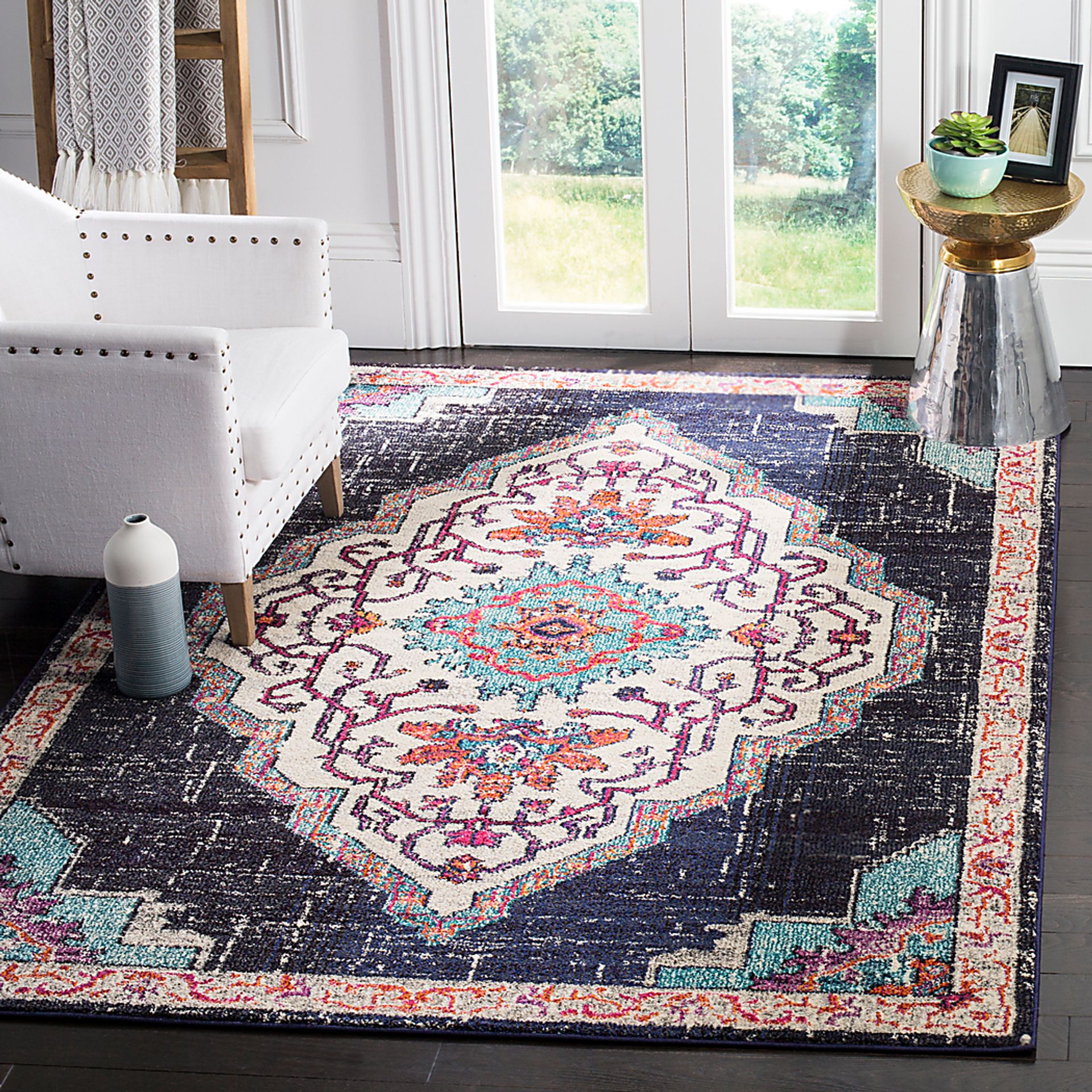 Featherbrook Black 5'1 x 7'7 Rug - Image 3
