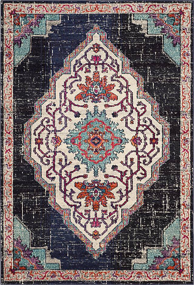 Featherbrook Black 5'1 x 7'7 Rug - Thumbnail - Image 1