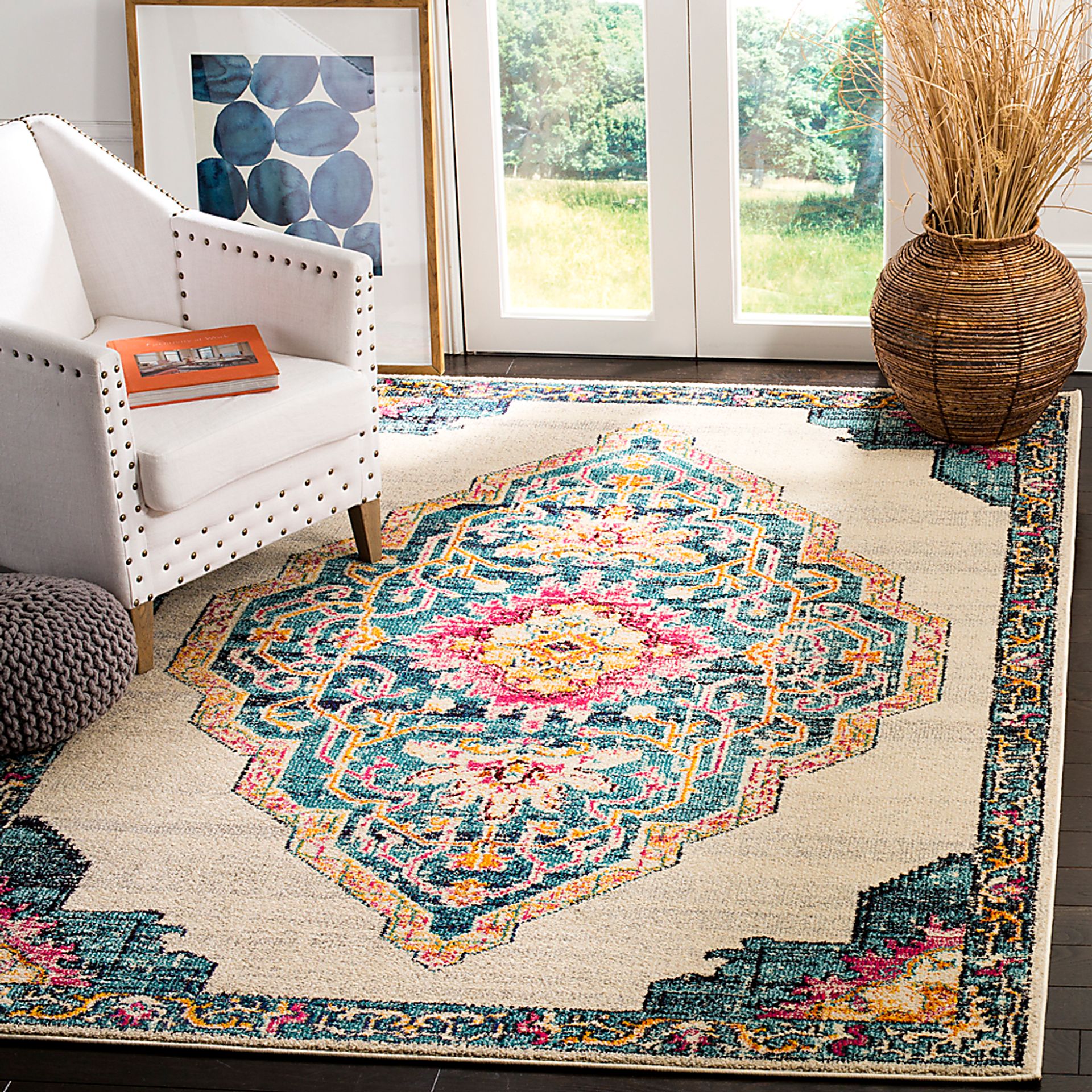 Featherbrook Ivory 5'1 x 7'7 Rug - Image 3
