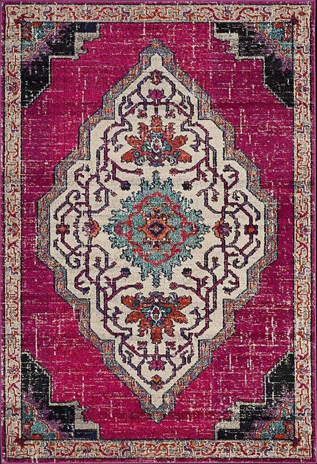 Featherbrook Pink 5'1 x 7'7 Rug - Thumbnail - Image 1