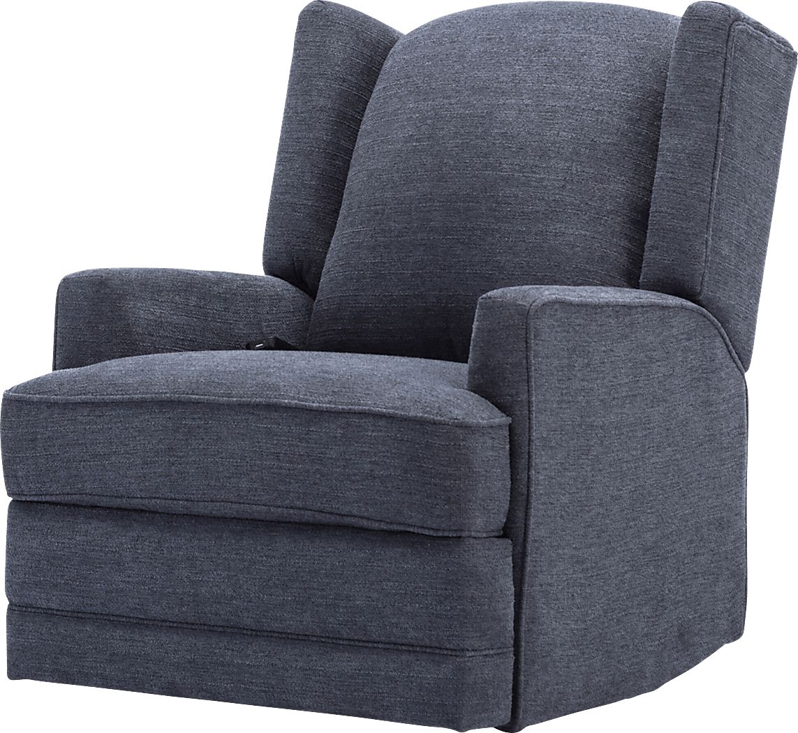 Feildston Blue Power Recliner Rooms To Go