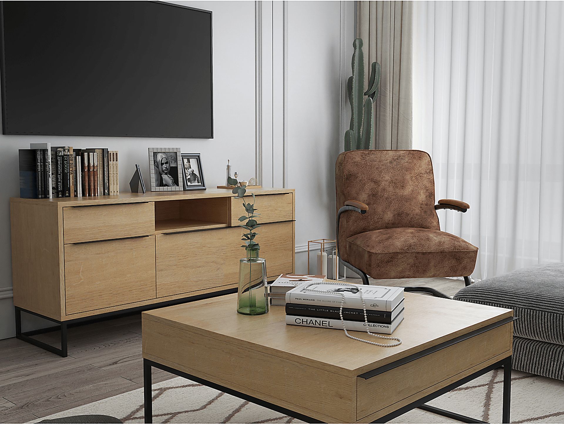 Feiler Brown Cocktail Table - Image 10