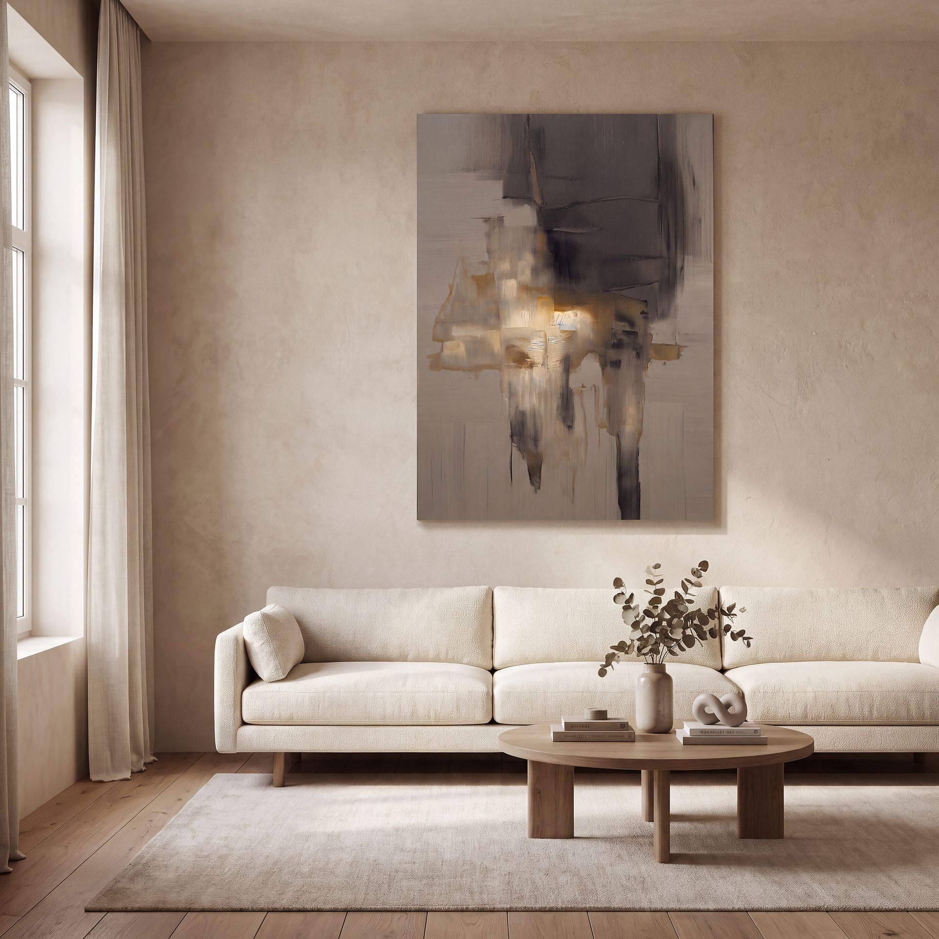 Felana II Gray Artwork - Image 2