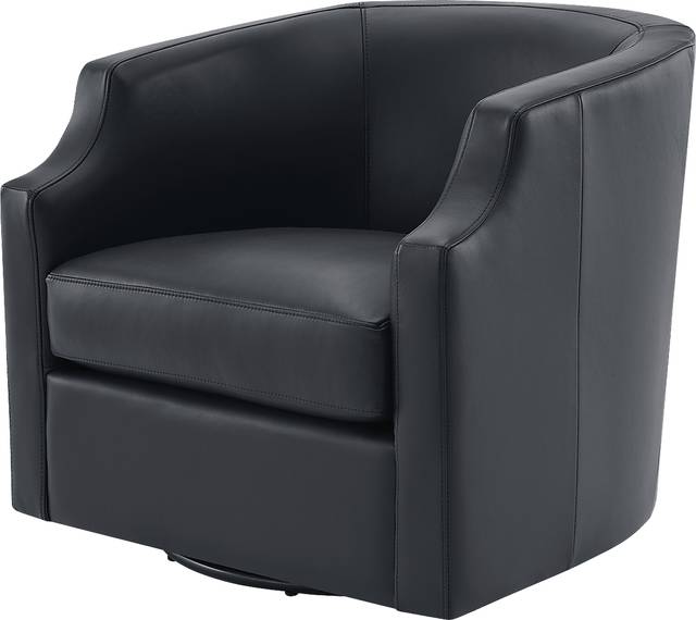 Feleti Dark Blue Swivel Chair - Thumbnail - Image 10