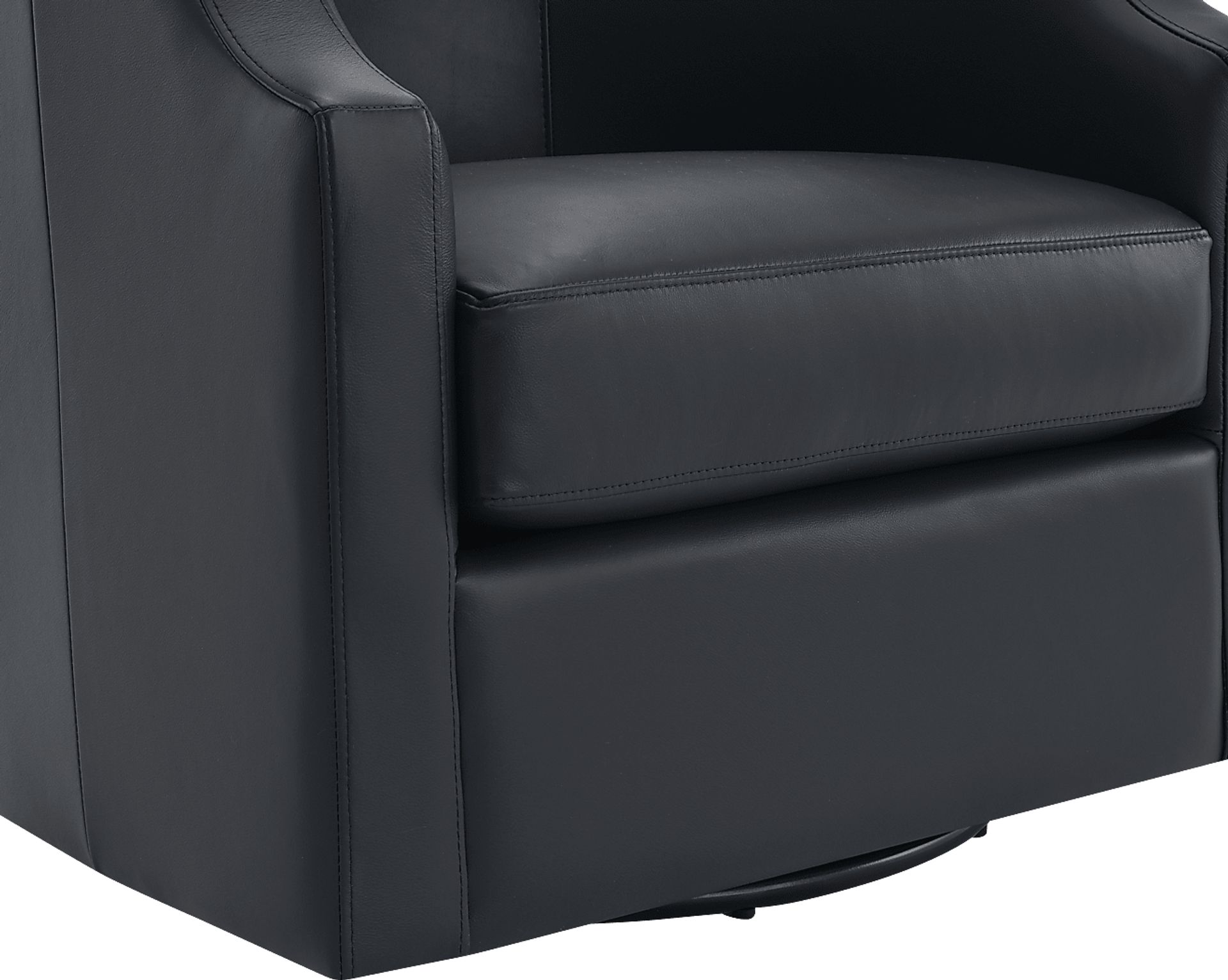 Feleti Dark Blue Swivel Chair - Image 12