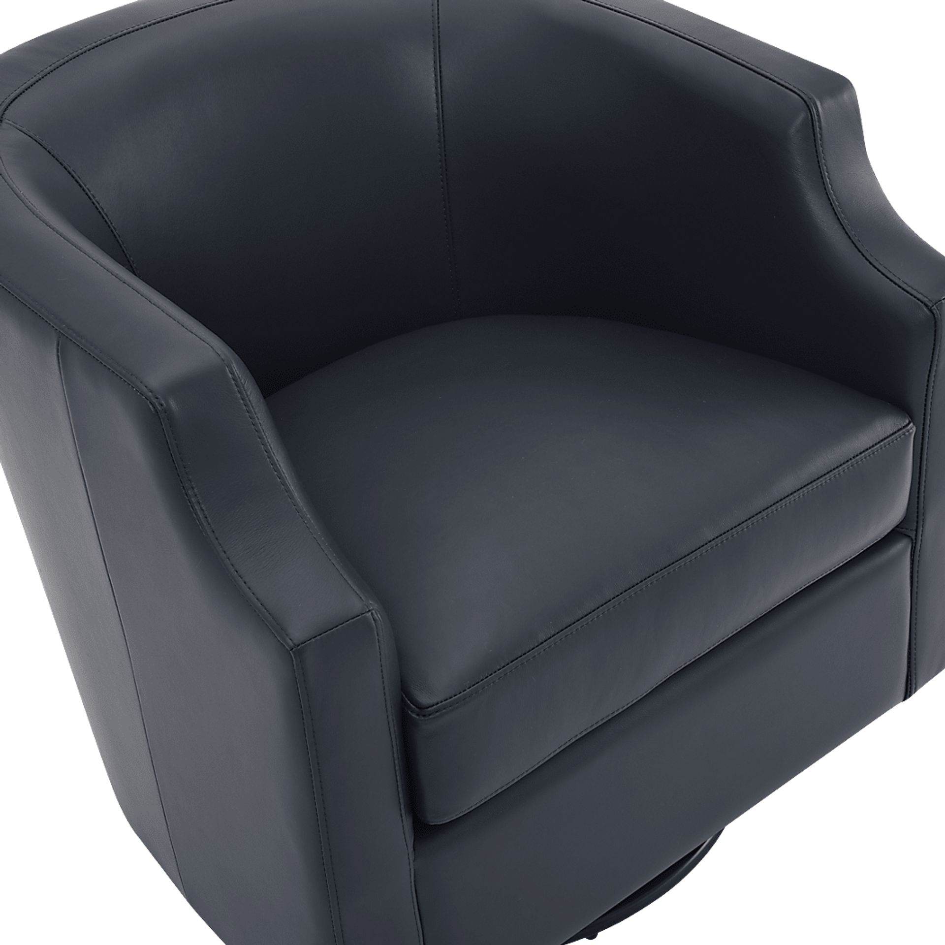 Feleti Dark Blue Swivel Chair - Image 3