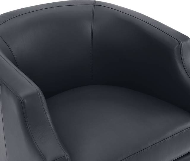 Feleti Dark Blue Swivel Chair - Thumbnail - Image 4