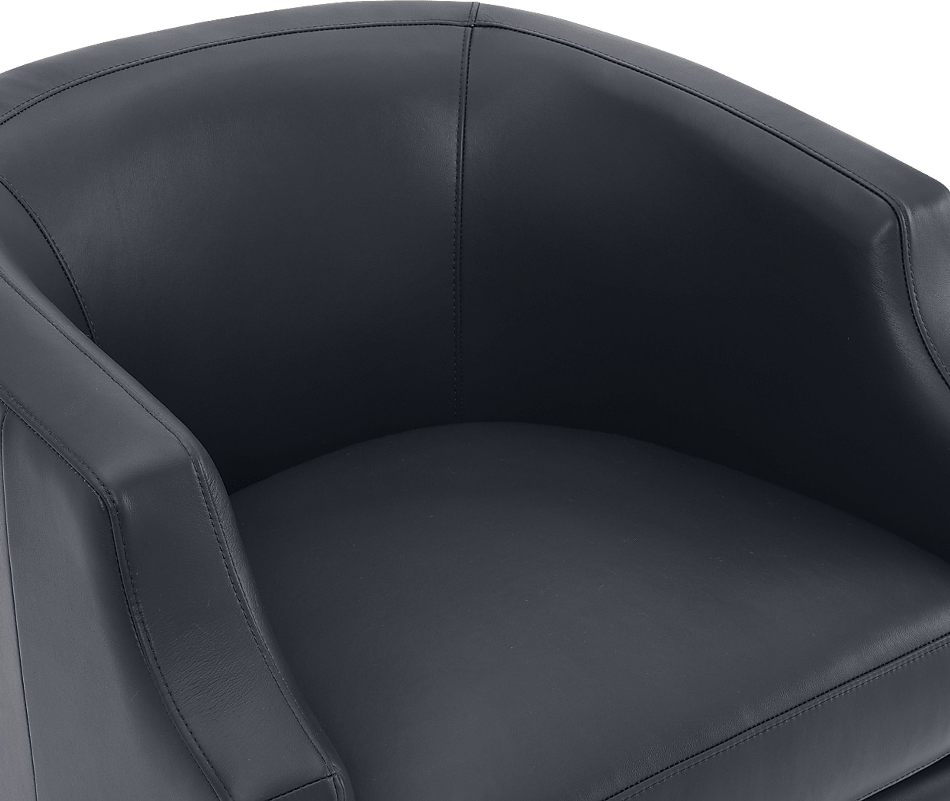 Feleti Dark Blue Swivel Chair - Image 4
