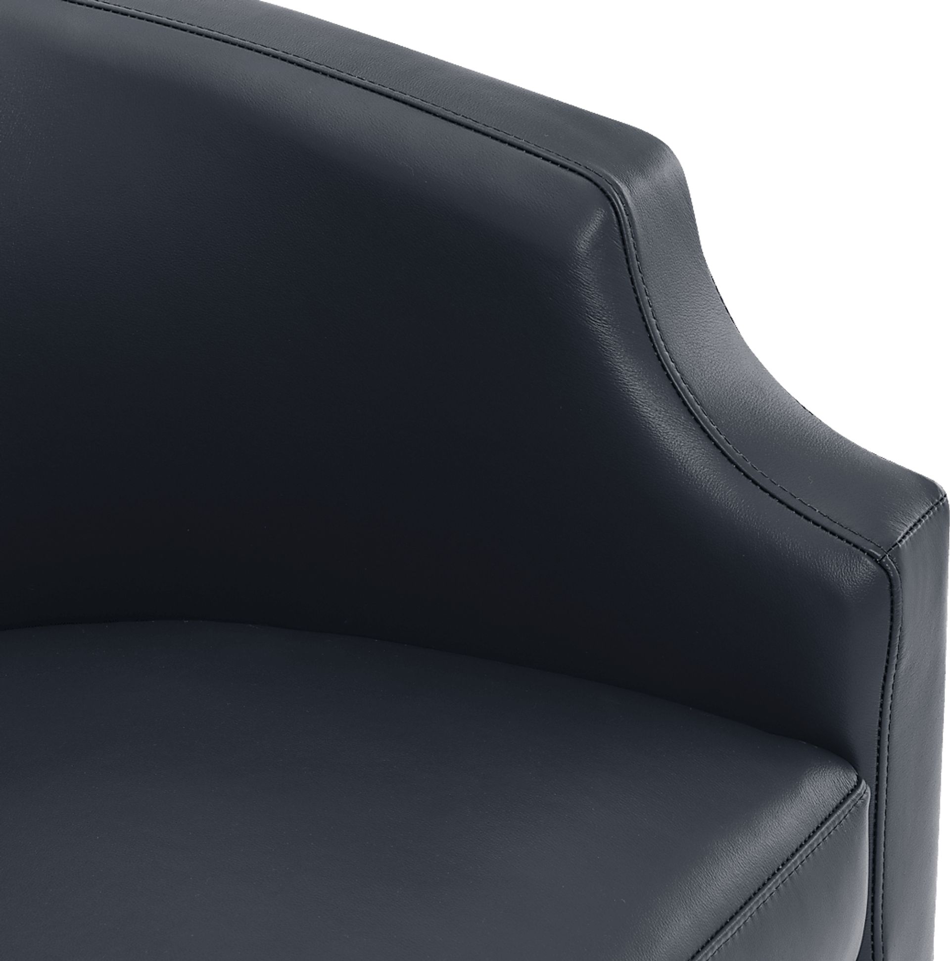 Feleti Dark Blue Swivel Chair - Image 5