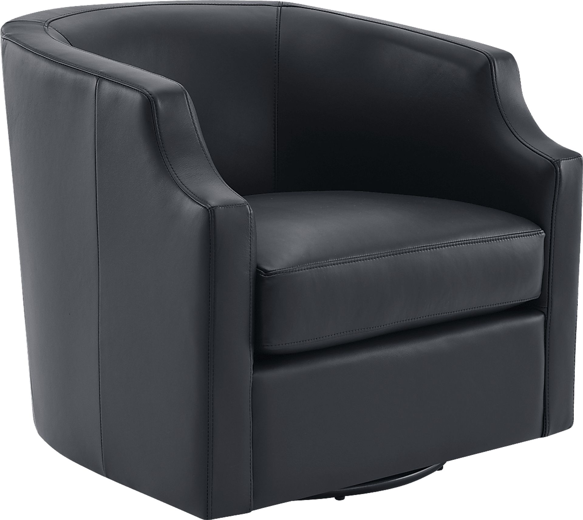 Feleti Dark Blue Swivel Chair - Image 6