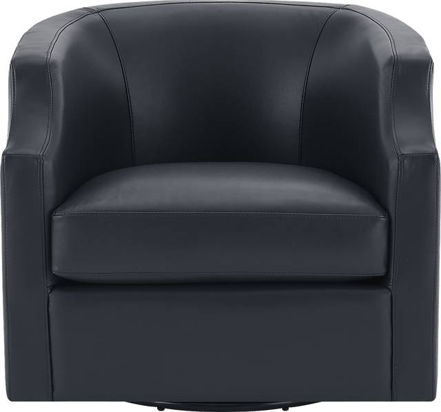 Feleti Dark Blue Swivel Chair - Thumbnail - Image 7