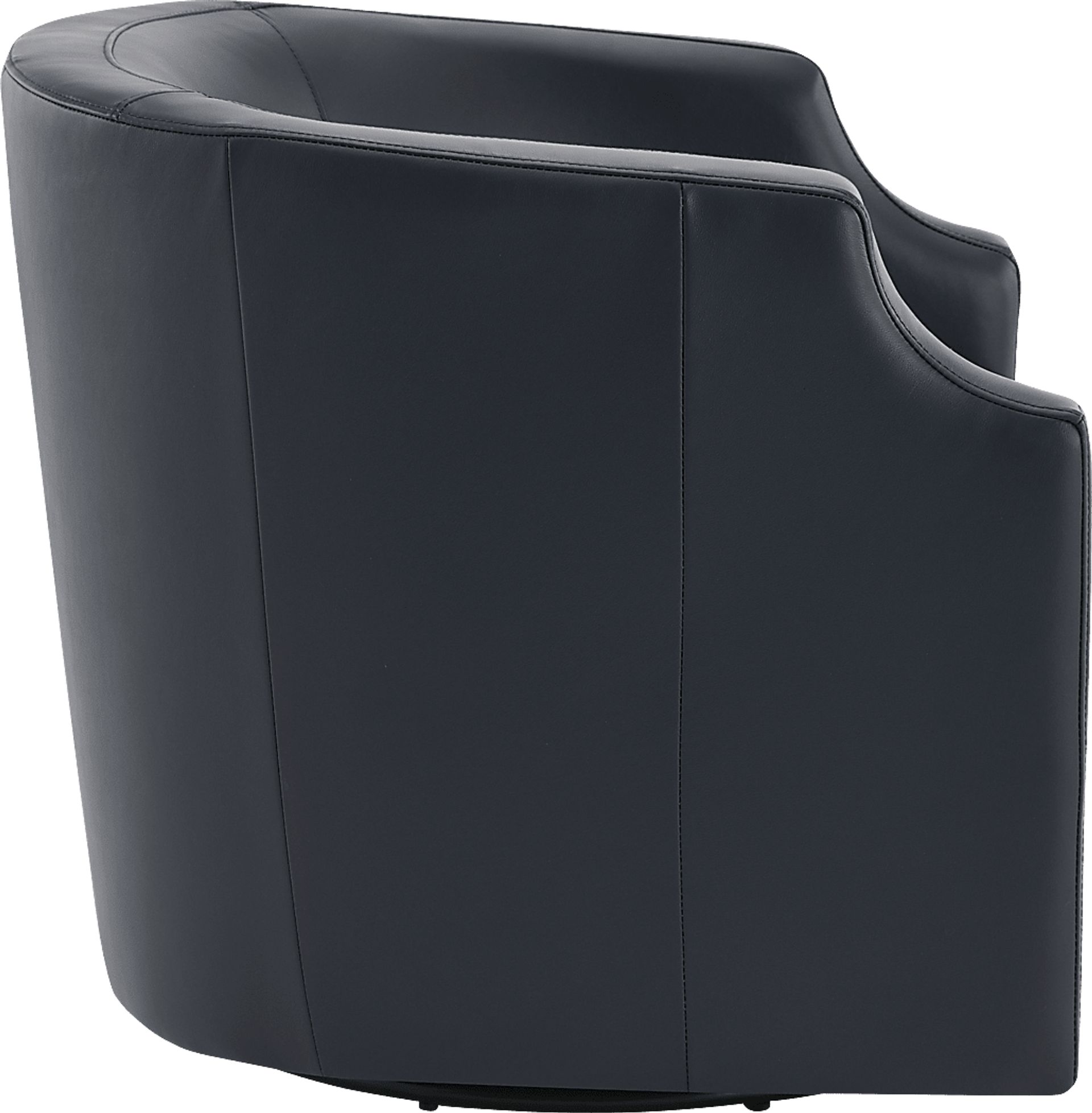 Feleti Dark Blue Swivel Chair - Image 8