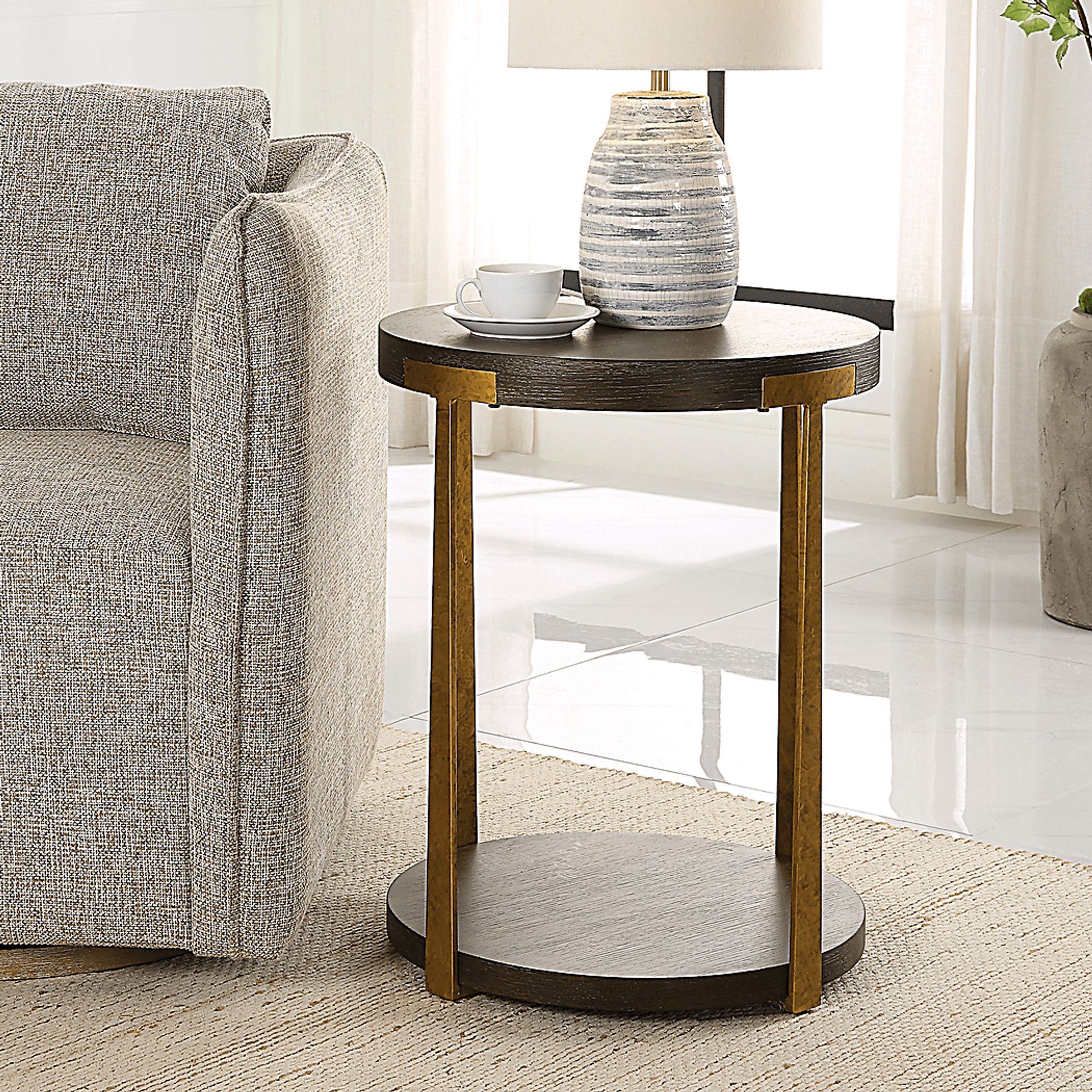 Felge Brown Accent Table - Image 2