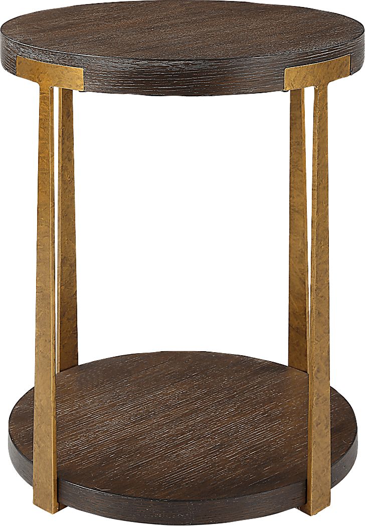 Felge Brown Accent Table