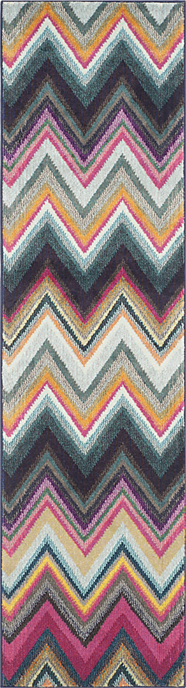 Felici Gray 2'2 x 10' Rug - Thumbnail - Image 1
