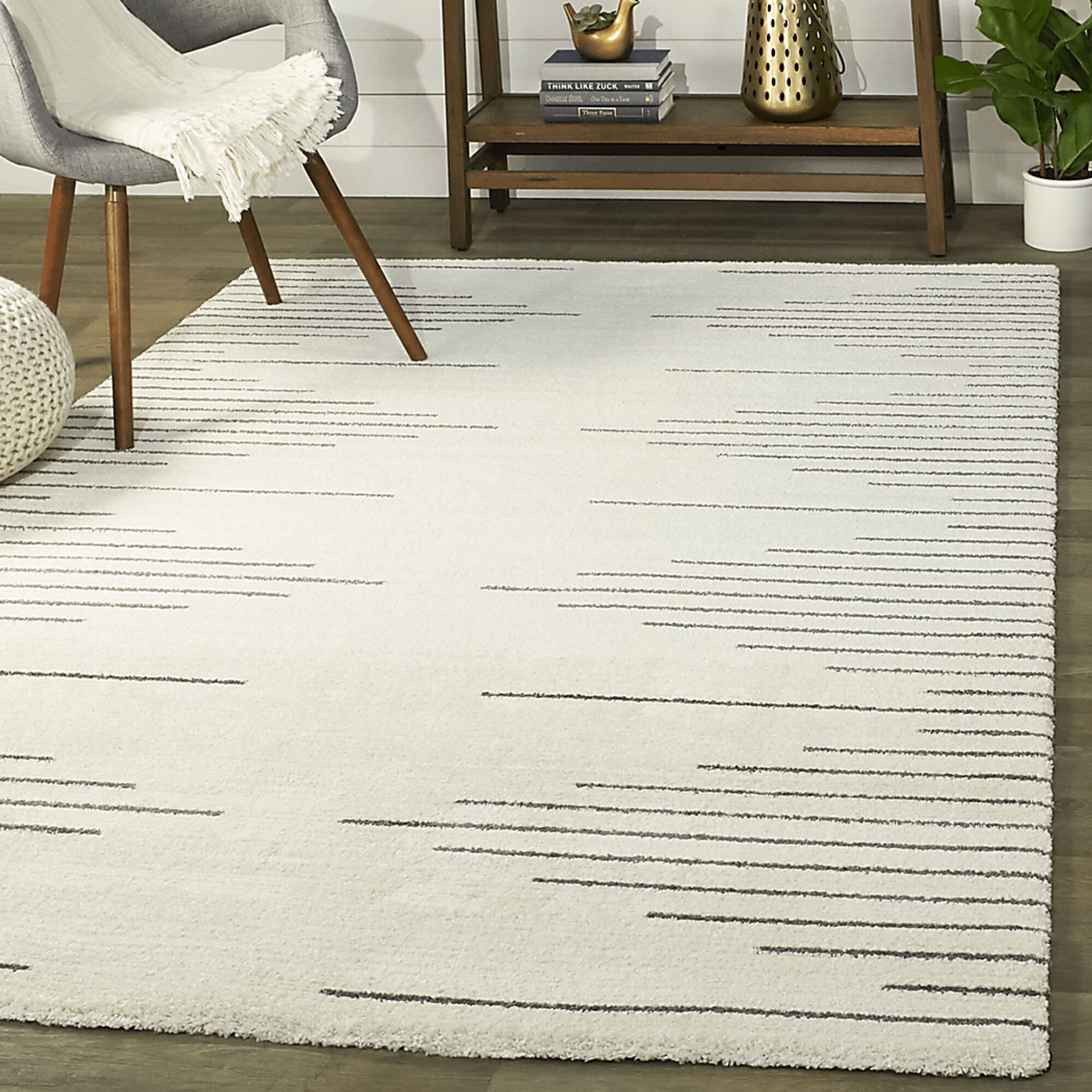 Fellord Cream 4'4 x 6' Area Rug - Image 2