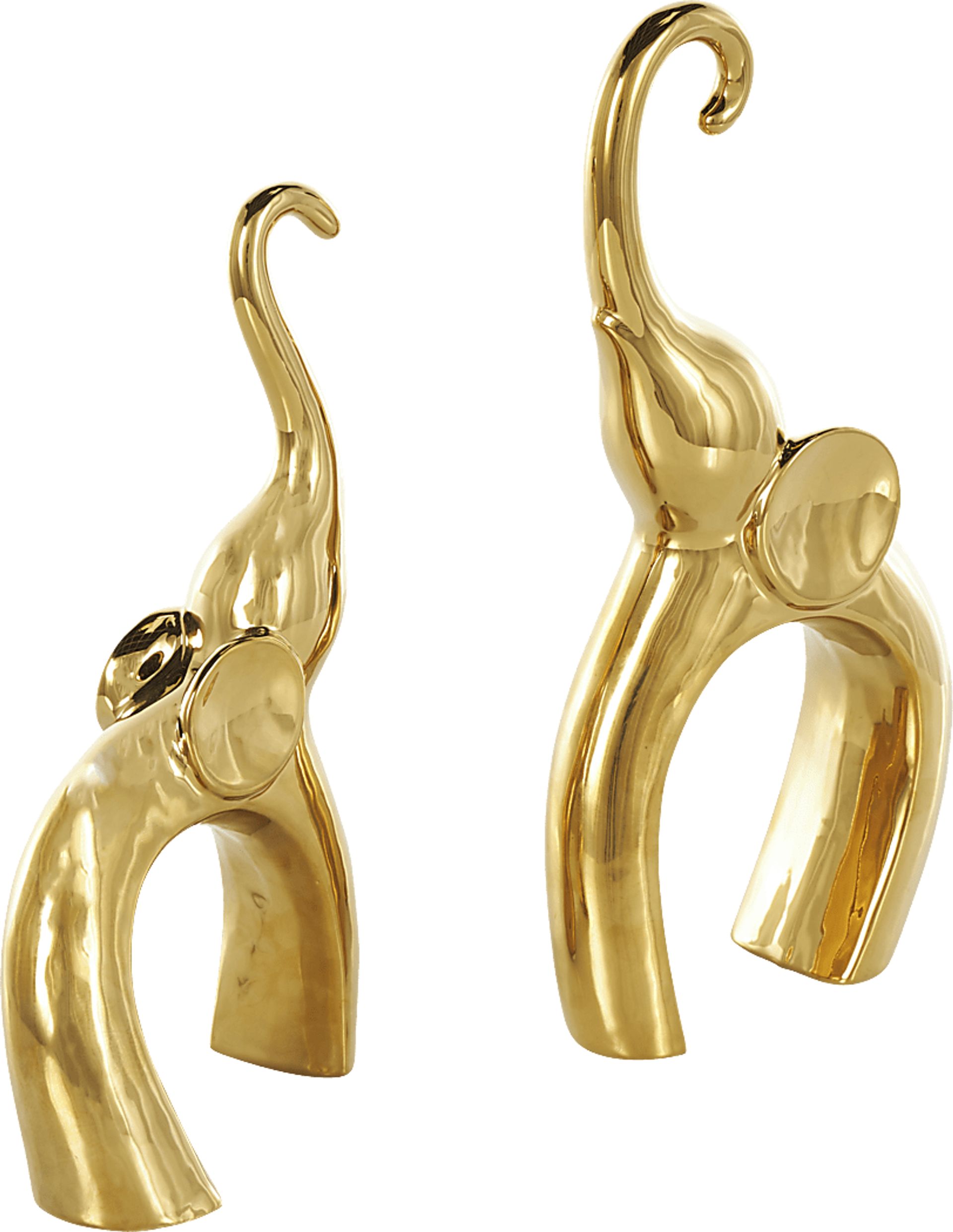 Felosu Gold Sculpture, Set of 2 - Image 5