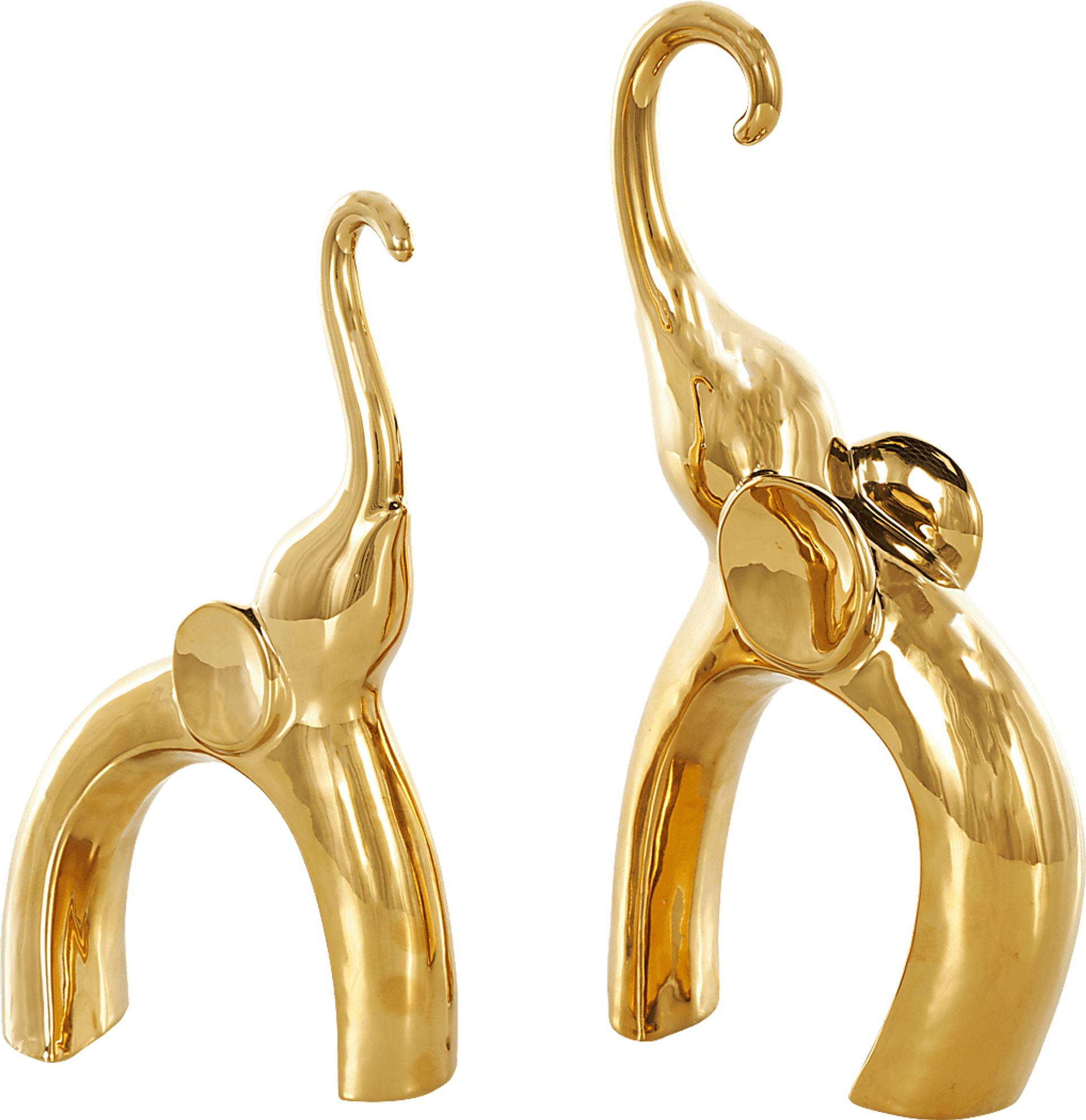 Felosu Gold Sculpture, Set of 2 - Image 6