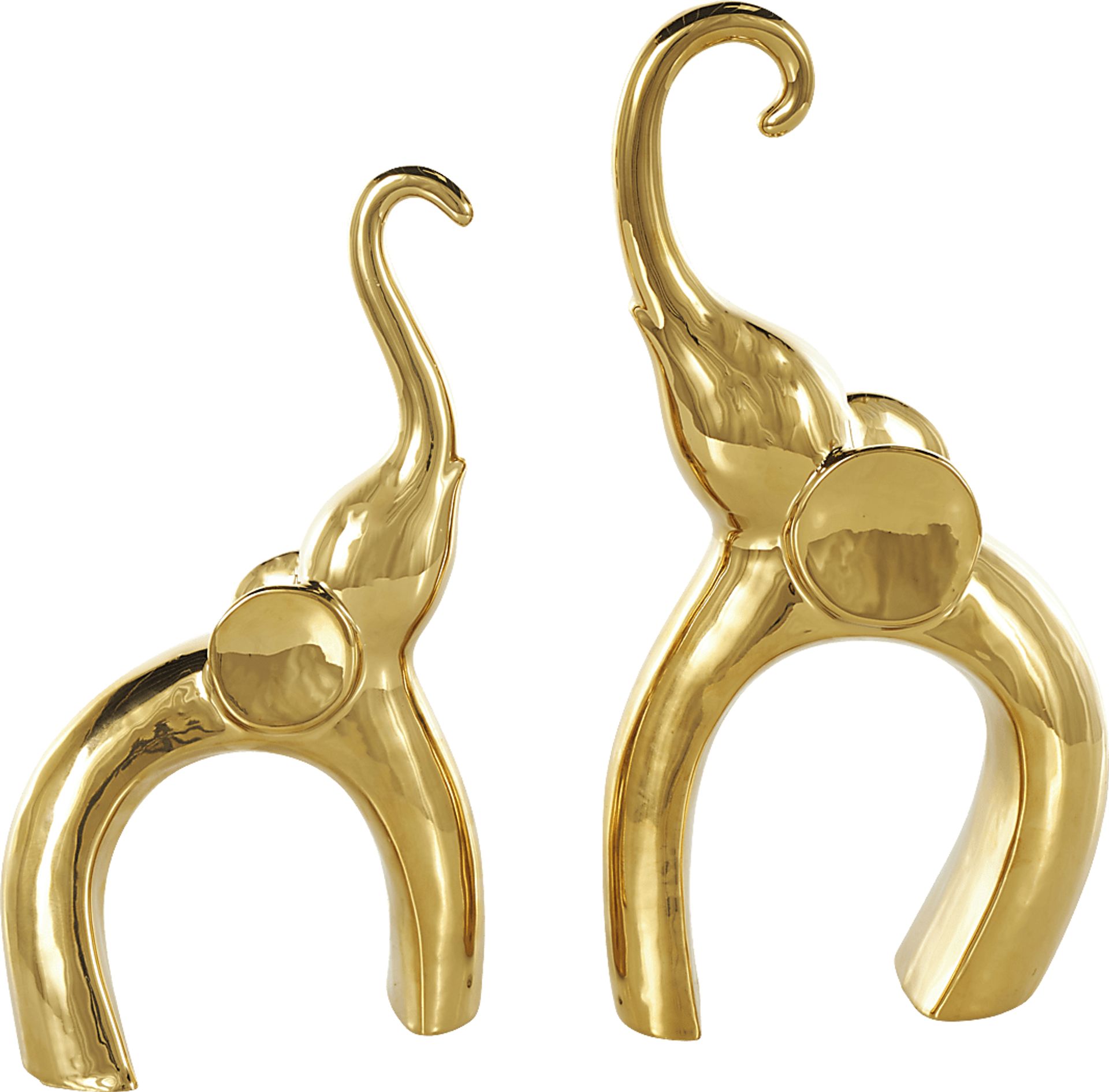 Felosu Gold Sculpture, Set of 2 - Image 1