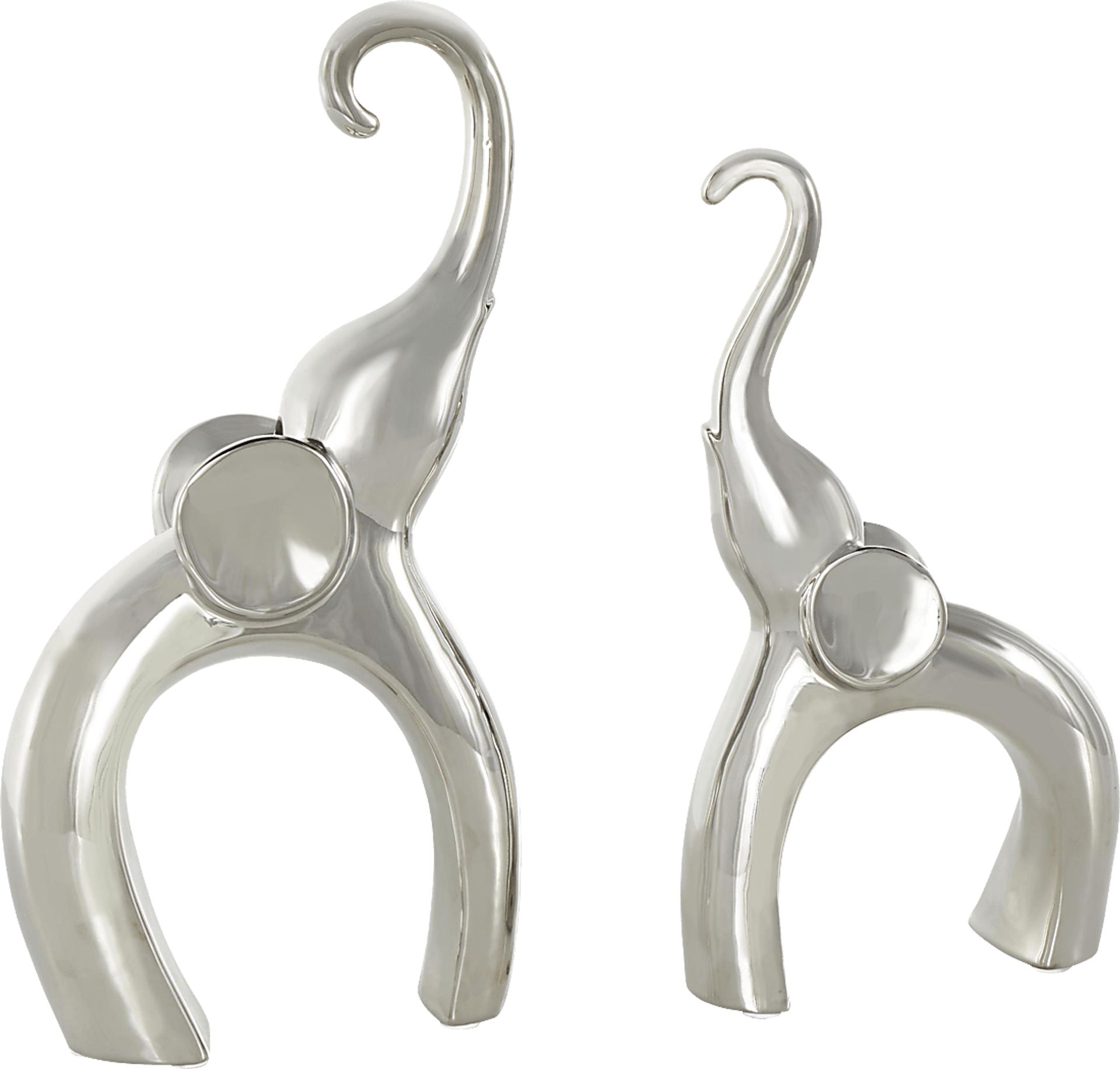 Felosu Silver Sculpture, Set of 2 - Image 6