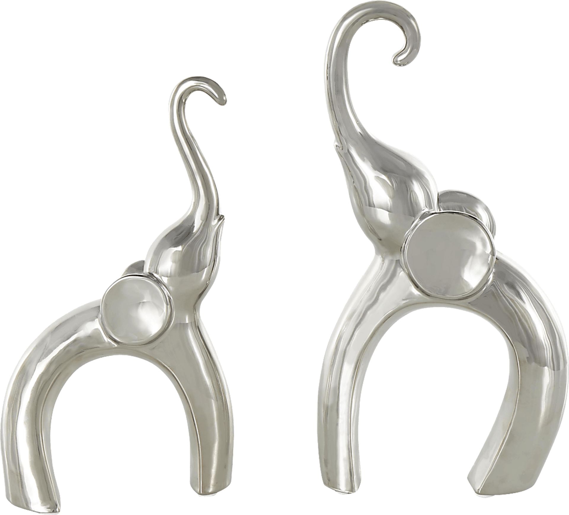 Felosu Silver Sculpture, Set of 2 - Image 8