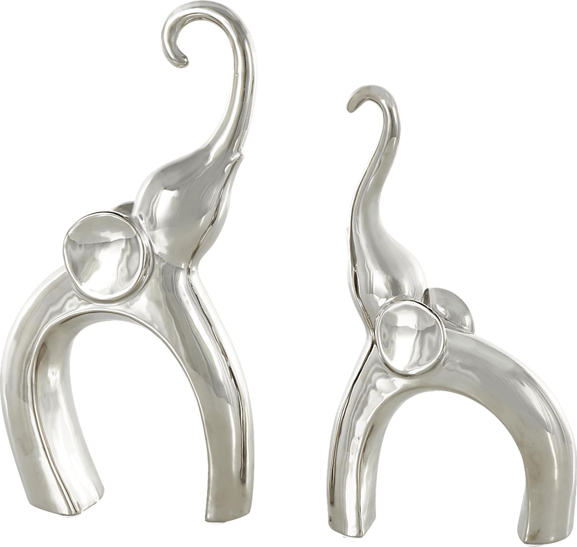 Felosu Silver Sculpture, Set of 2 - Image 1
