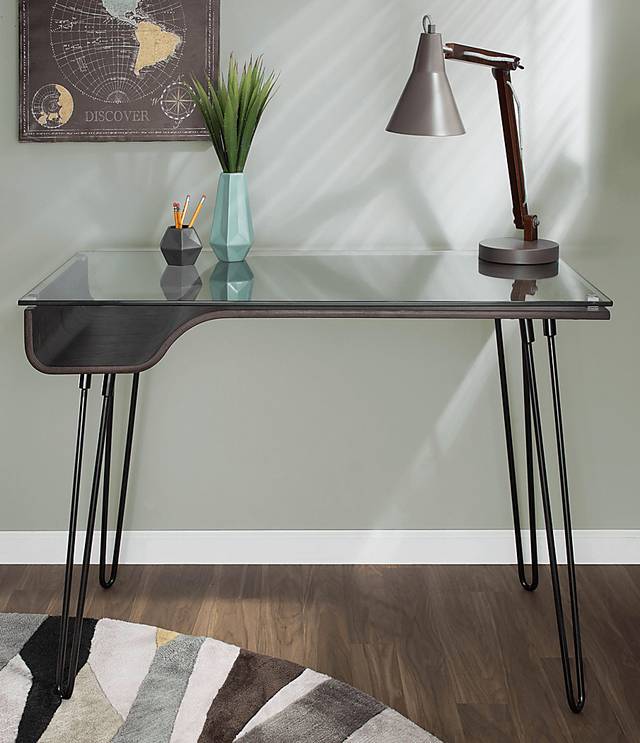Felton Gray Desk - Thumbnail - Image 2
