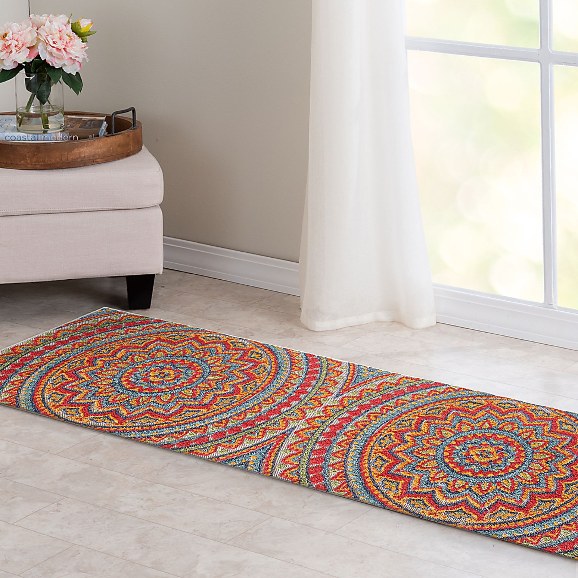 Femi Multi 2'2 x 7'6 Indoor/Outdoor Runner - Image 2