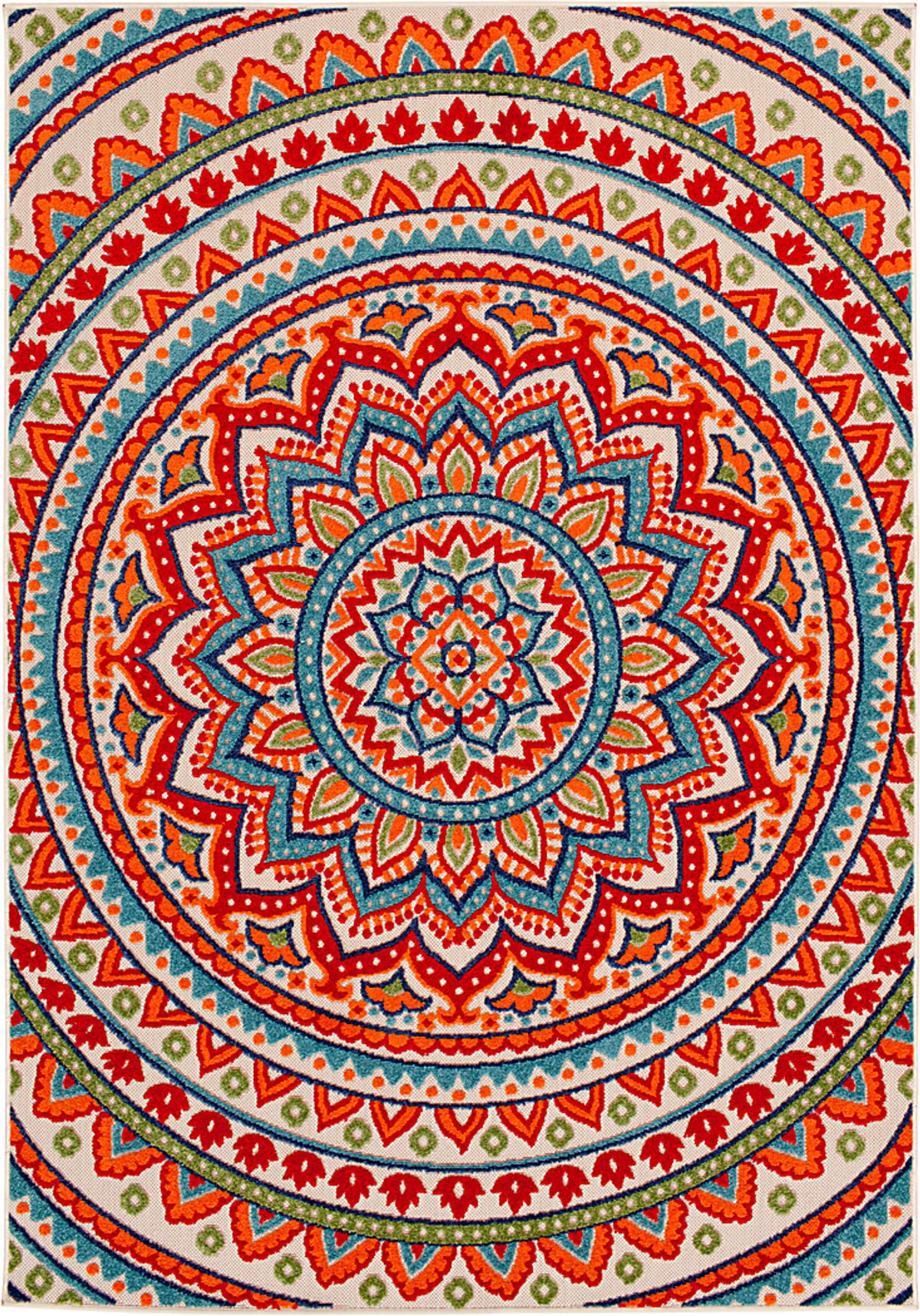 Femi Multi Outdoor Rugs | Rooms to Go