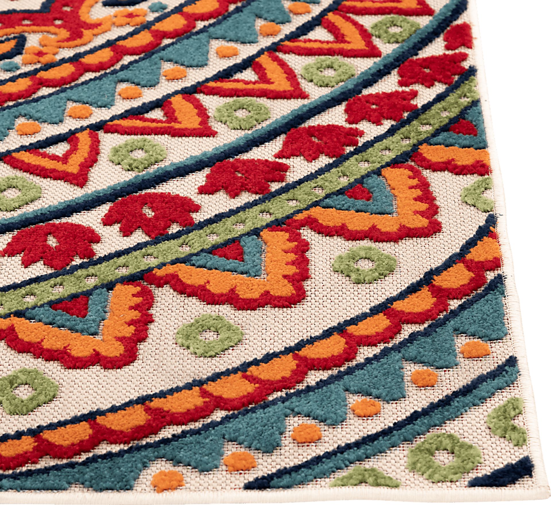 Femi Multi 7'10 x 9'10 Indoor/Outdoor Rug - Image 6