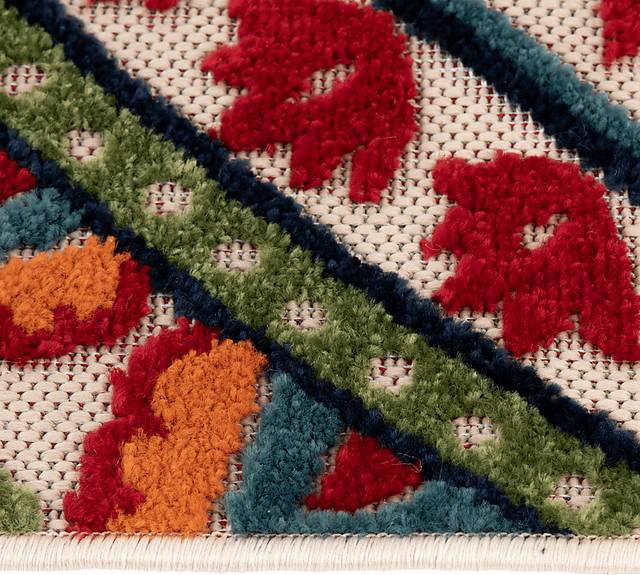 Femi Multi 7'10 x 9'10 Indoor/Outdoor Rug - Thumbnail - Image 9