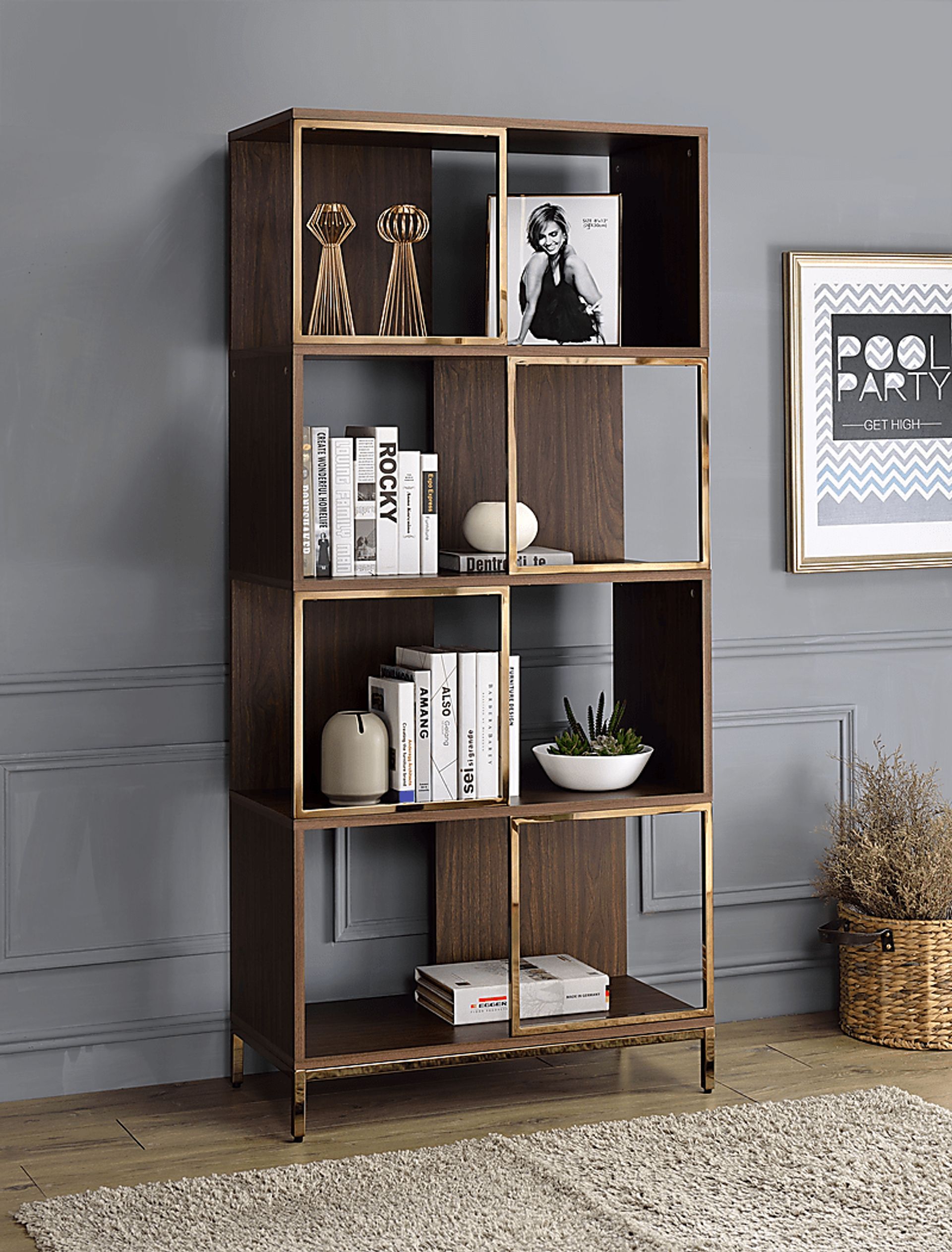 Femy Walnut Bookcase - Image 3