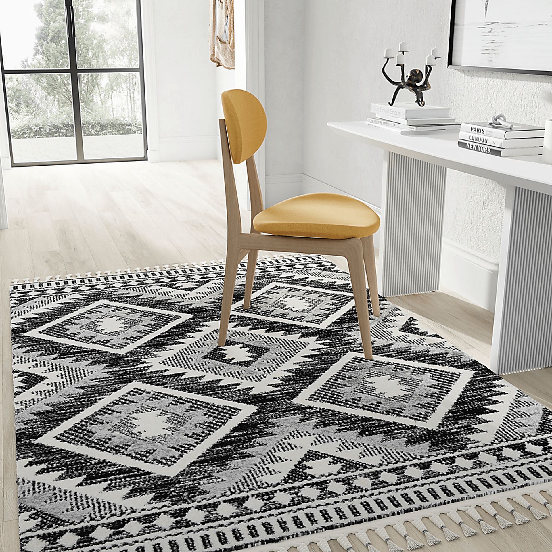 Fenbei Black 8'3 x 10' Rug - Image 2