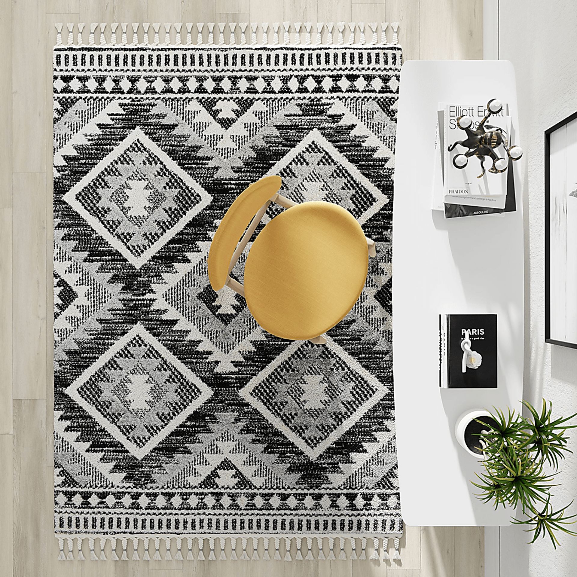 Fenbei Black 8'3 x 10' Rug - Image 5