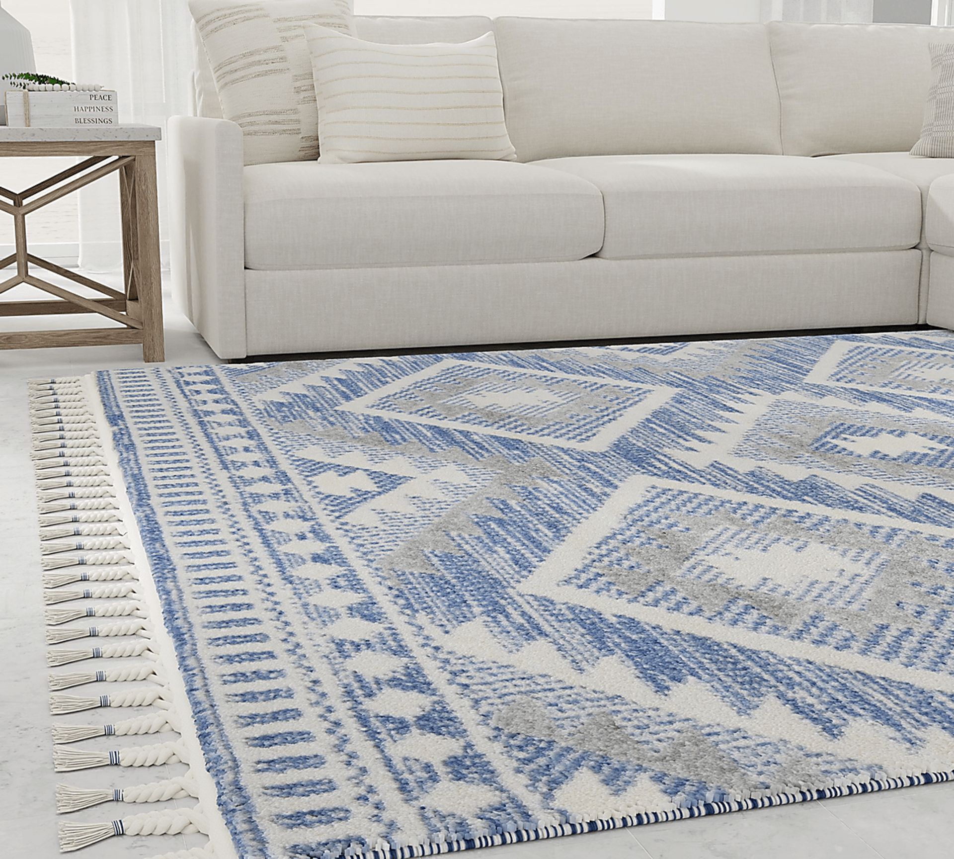 Fenbei Blue 8'3 x 10' Rug - Image 5
