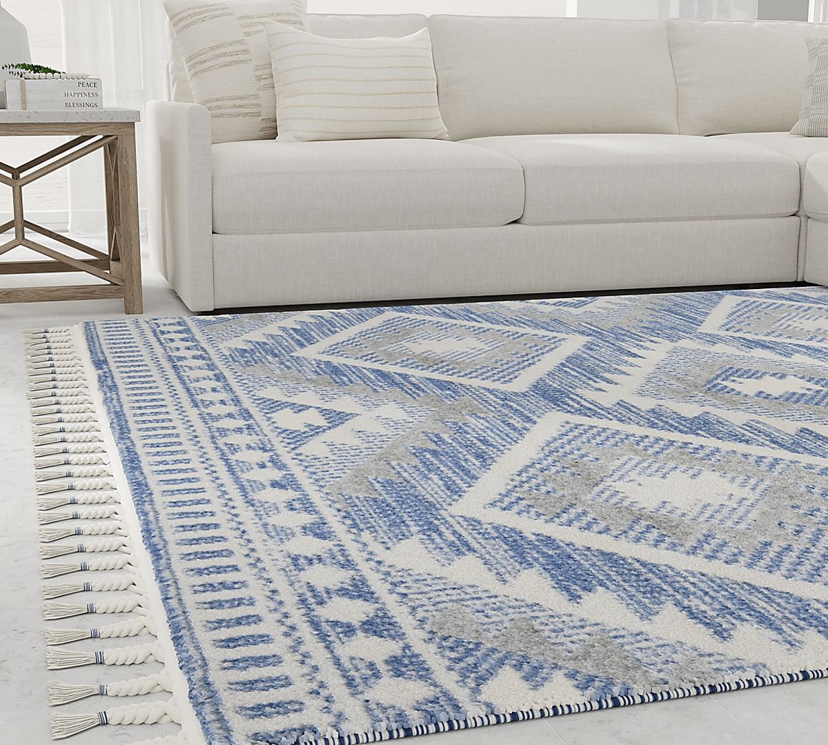 Fenbei Blue Rugs | Rooms to Go