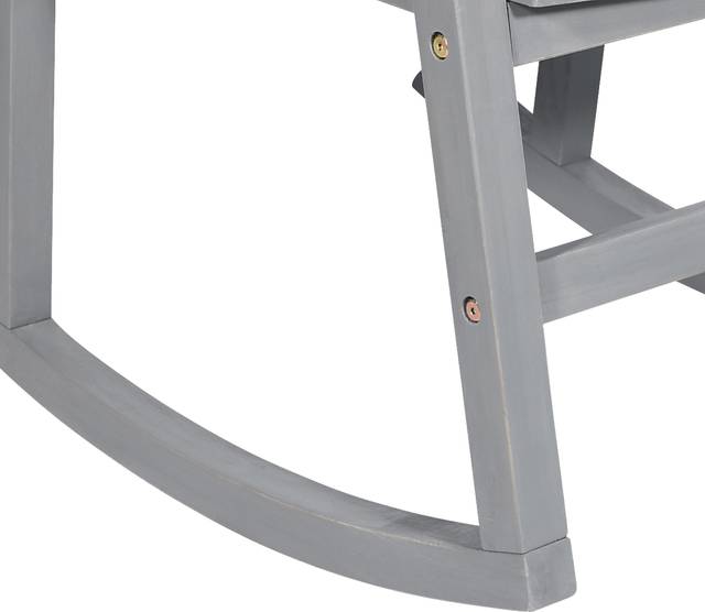 Fencerow Gray Outdoor Rocking Chair - Thumbnail - Image 3