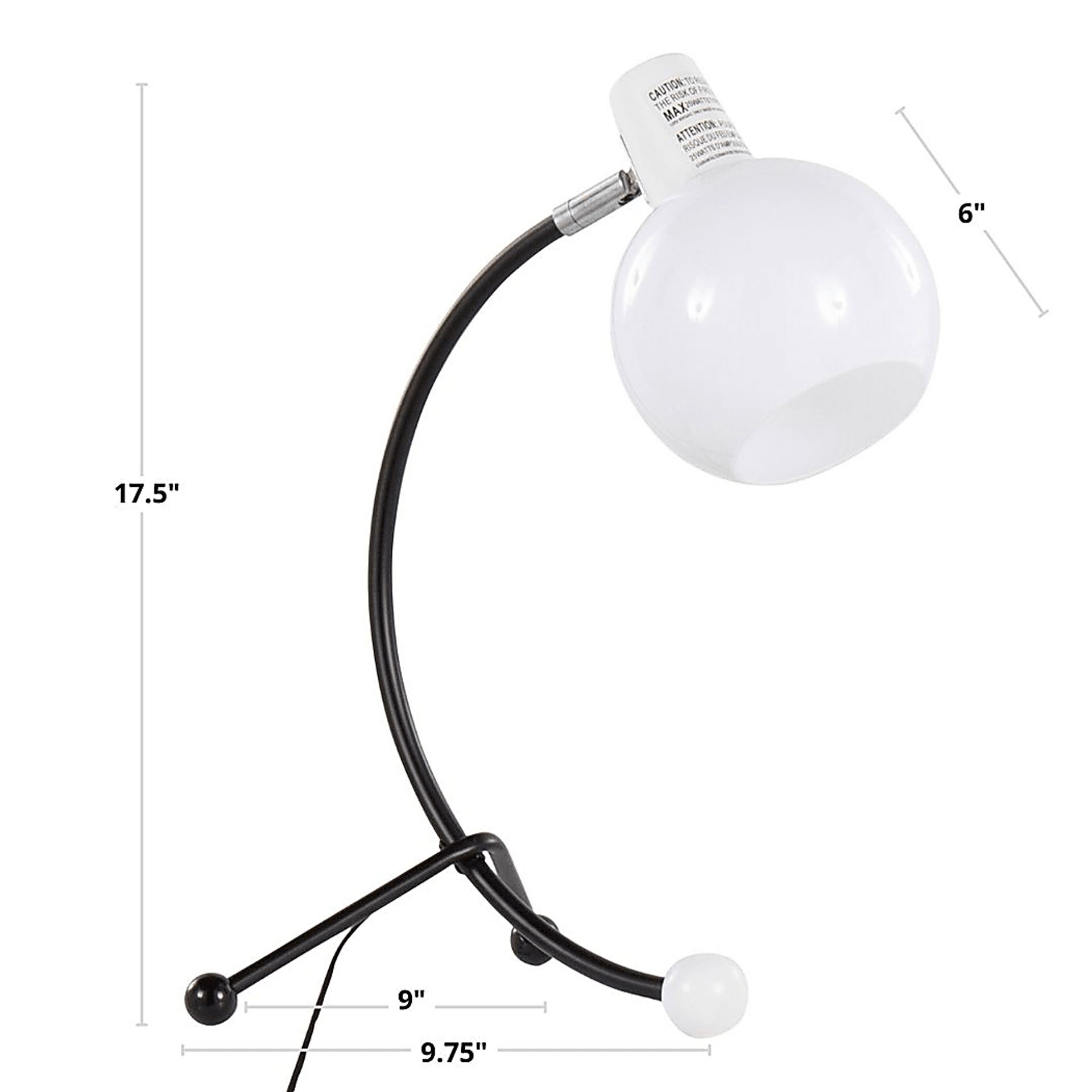 Fencourt Post Black Lamp - Image 13