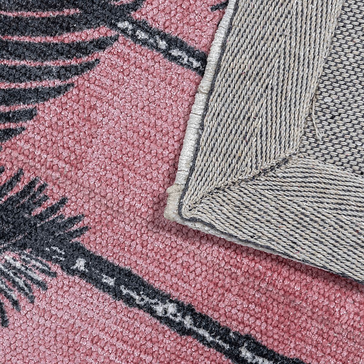 Fenlon Pink Cotton,Viscose Fabric Rug | Rooms to Go