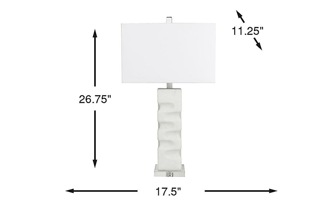 Fennick Drive White Lamp