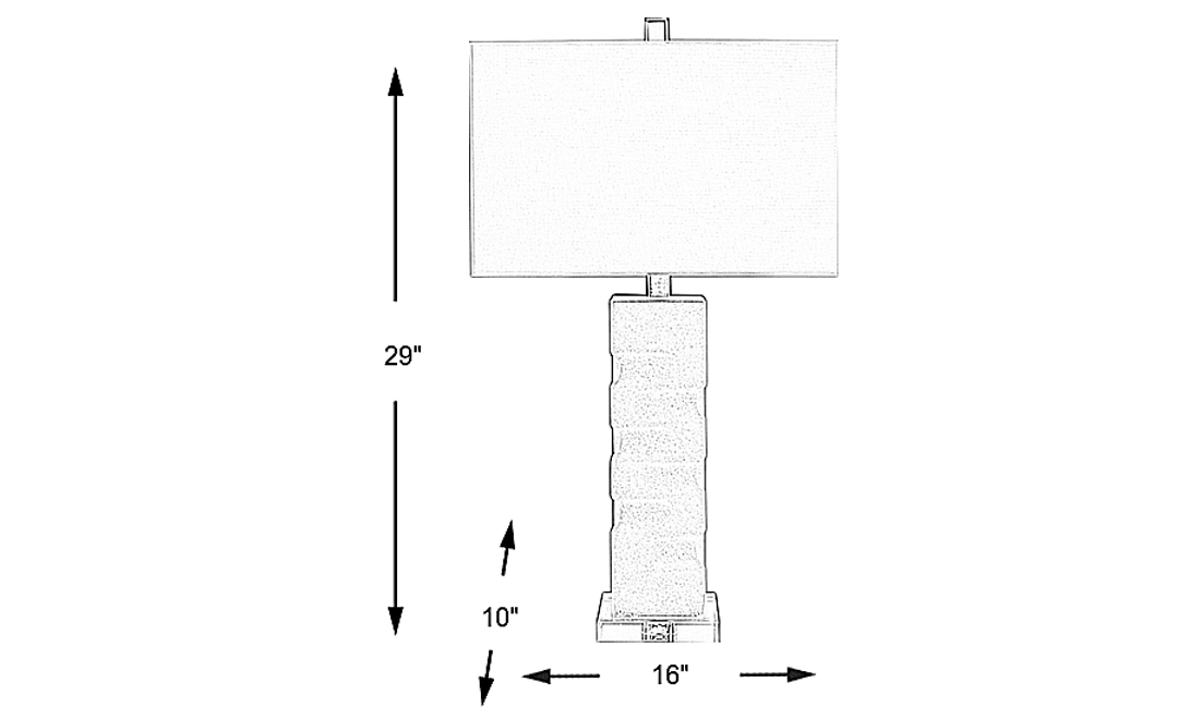 Fennick Drive White Lamp