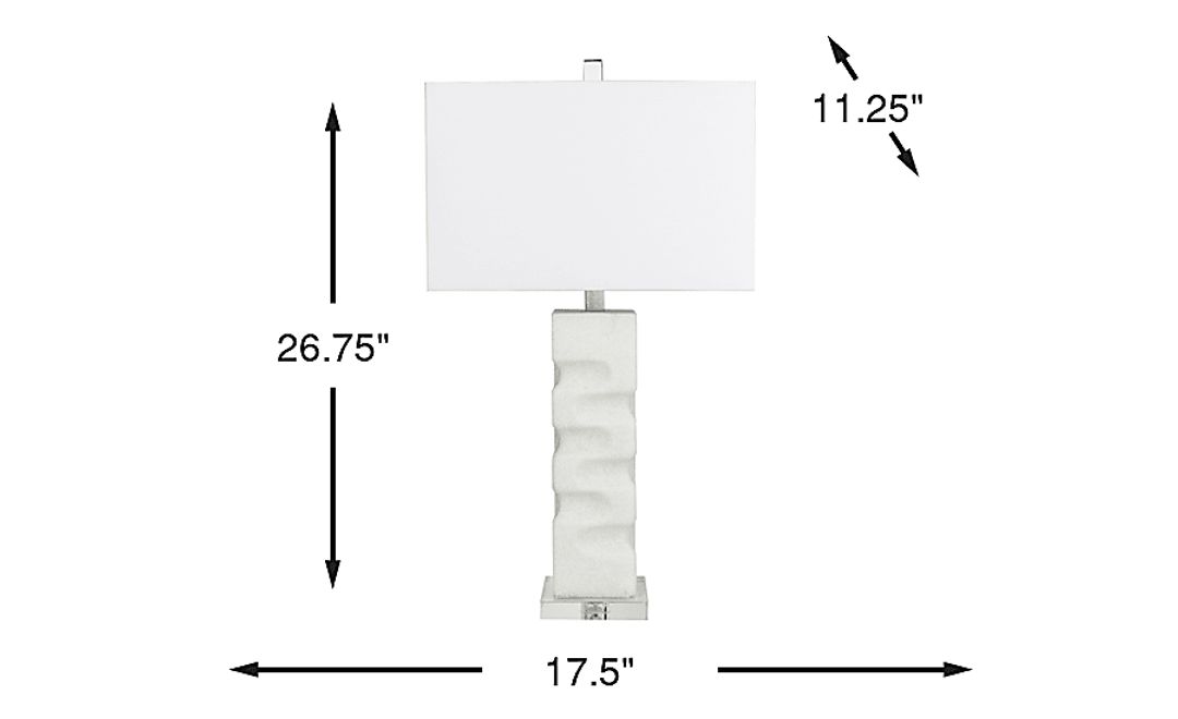 Fennick Drive White Table Lamp