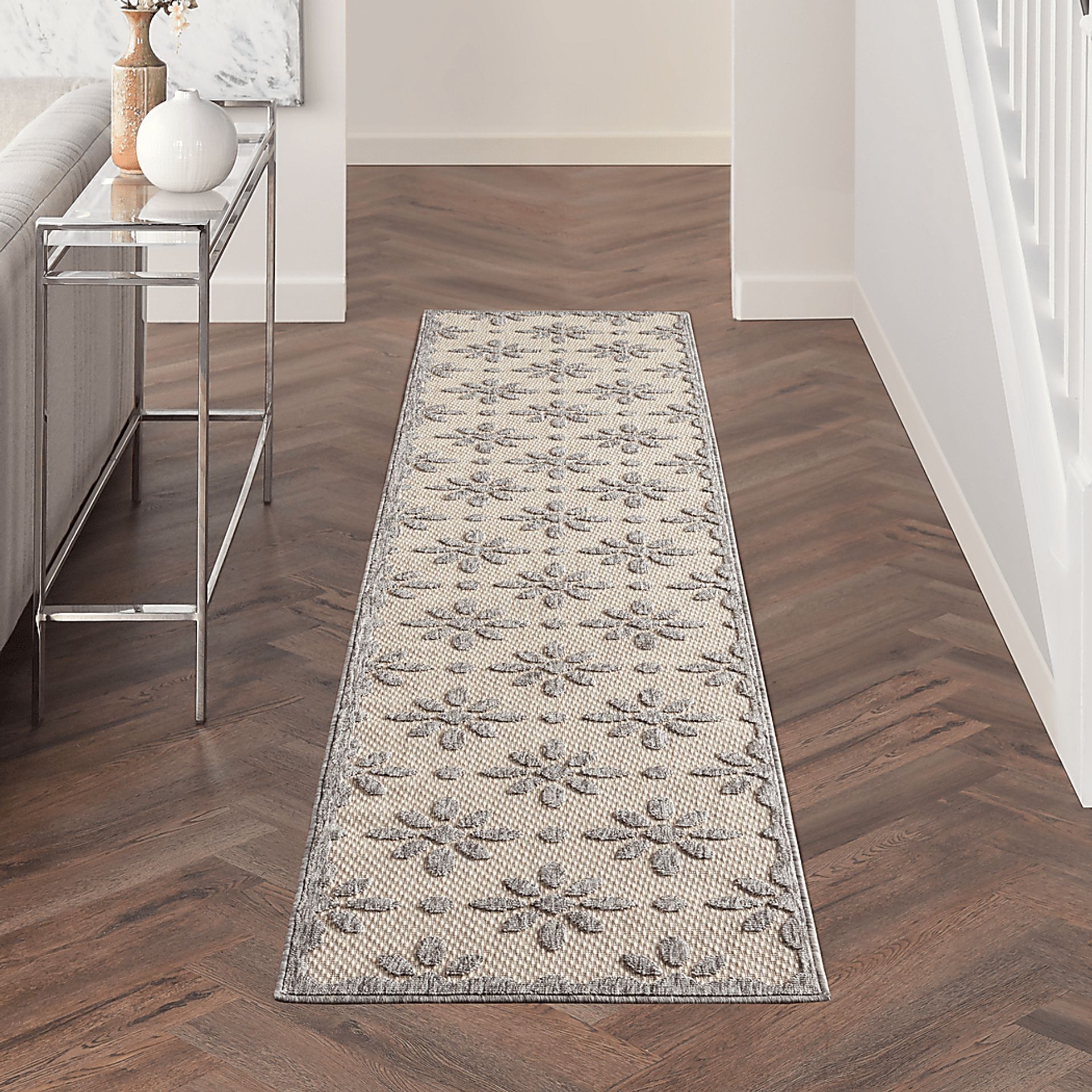 Fennie Cream 2'2 x 10' Runner Indoor/Outdoor Rug - Image 3