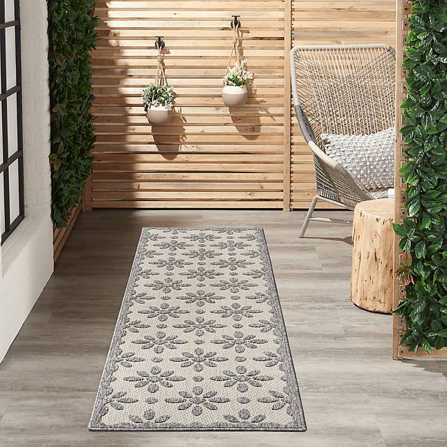 Fennie Cream 2'2 x 7'6 Runner Indoor/Outdoor Rug - Thumbnail - Image 2