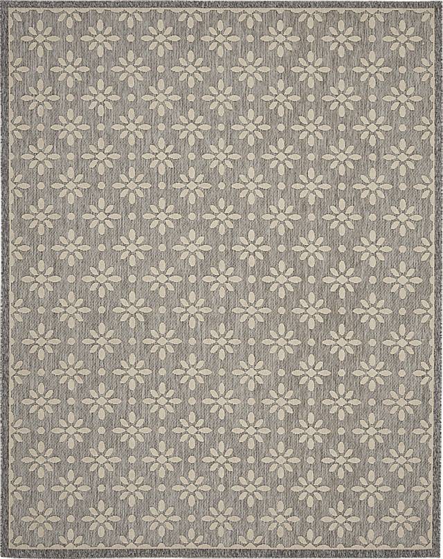 Fennie Gray 8' x 10' Indoor/Outdoor Rug - Thumbnail - Image 1