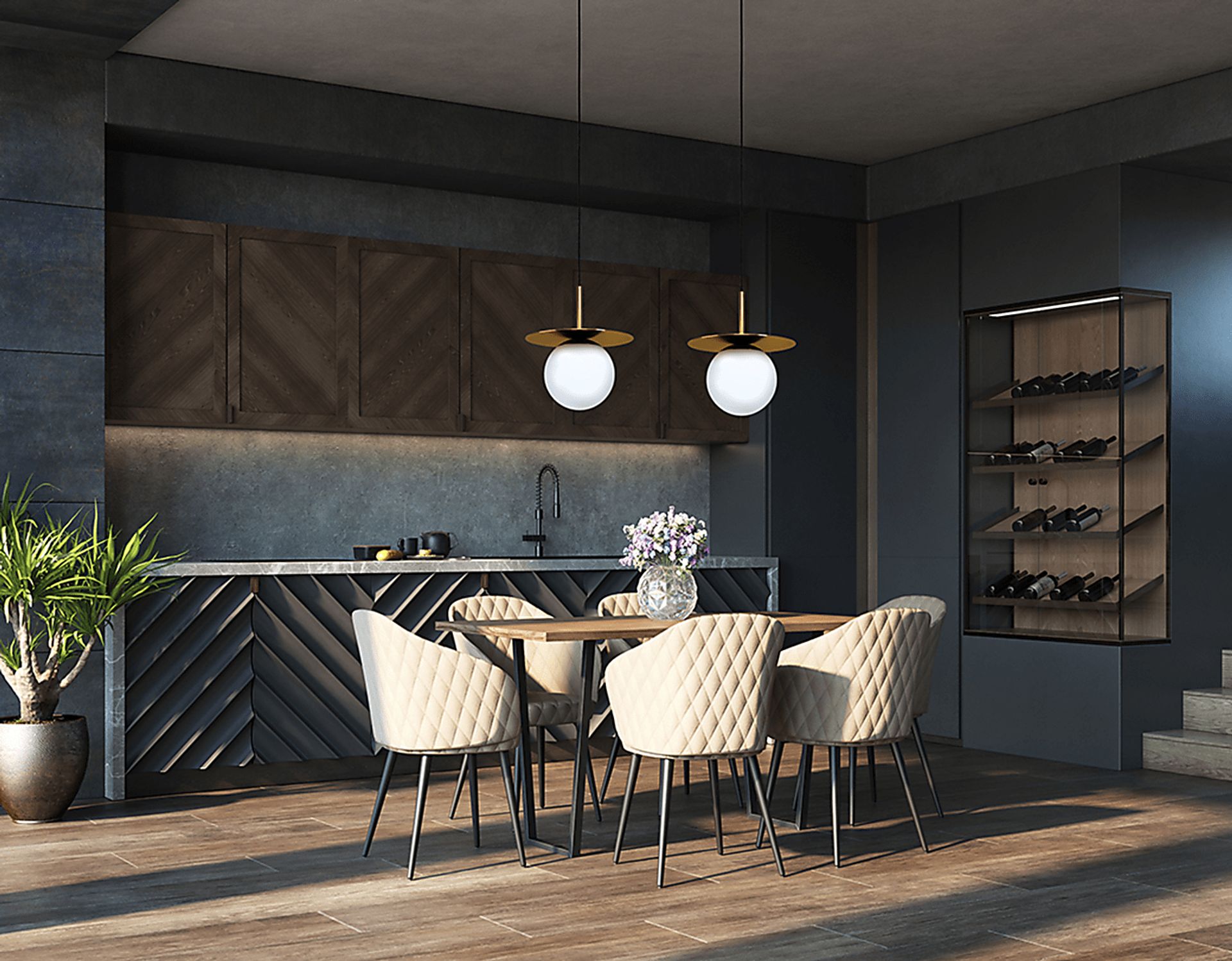 Fenon Shade Brass Pendant - Image 2