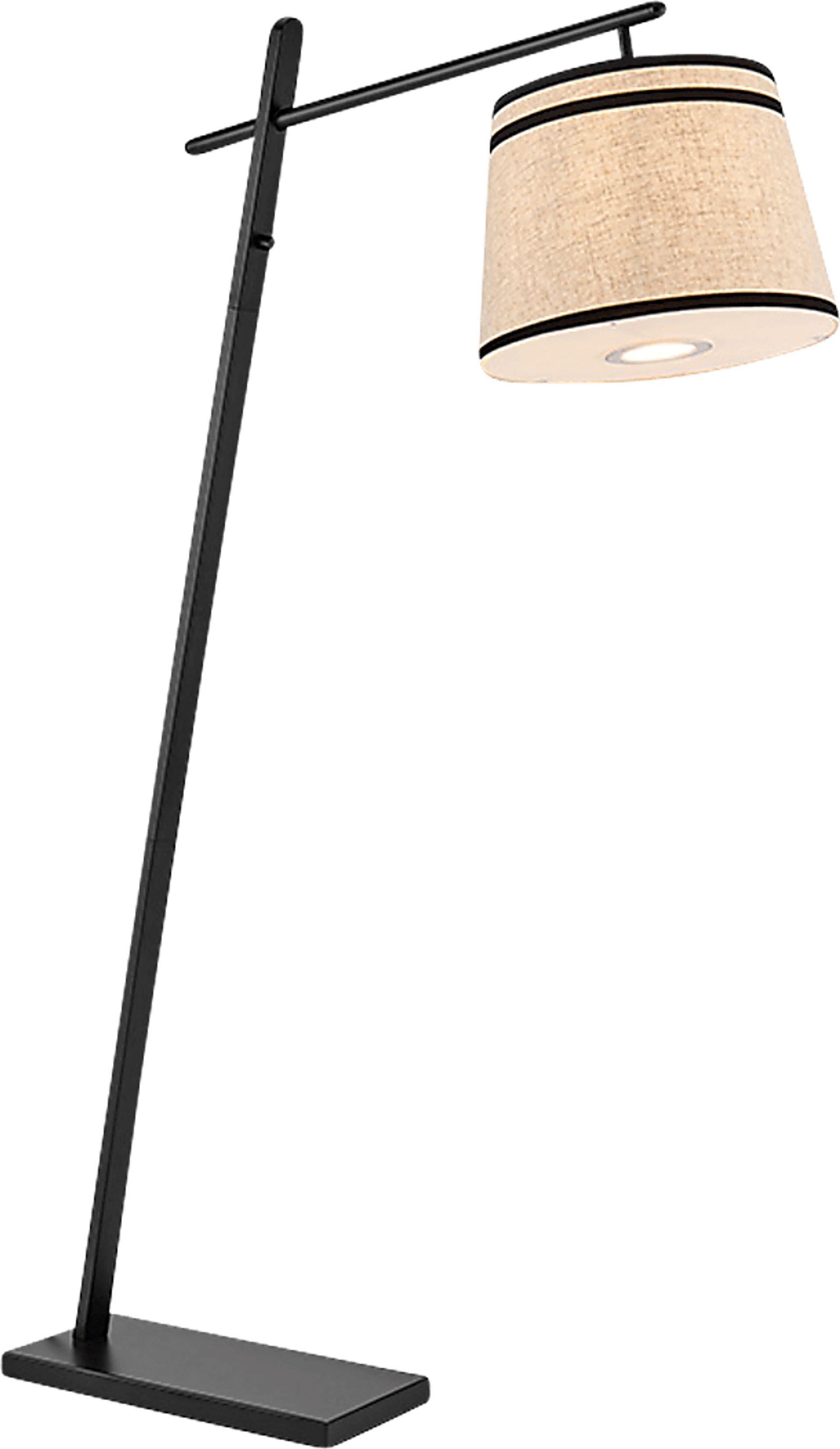 Fenwick Reef Black Arc Floor Lamp - Image 1