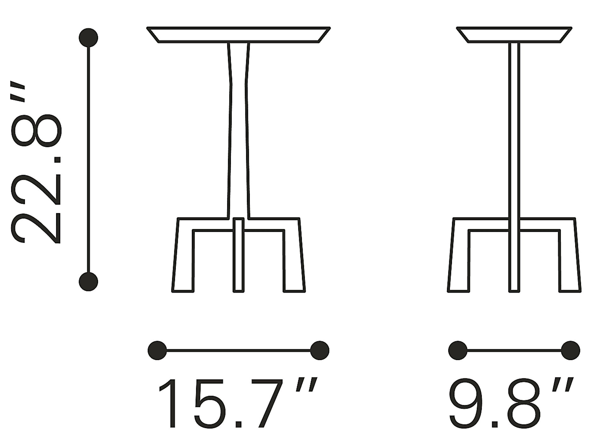 Feodosia Bronze End Table - Image 8